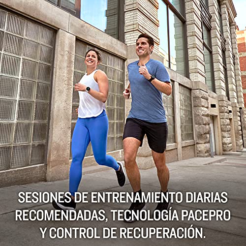 Garmin Forerunner 55 - Reloj inteligente para running con GPS, planes de entrenamiento, notificaciones y seguimiento del bienestar, Negro