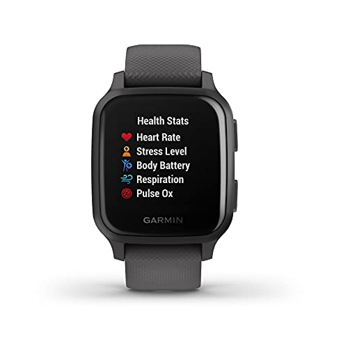 Garmin Venu Sq, Reloj Inteligente con GPS, Gris