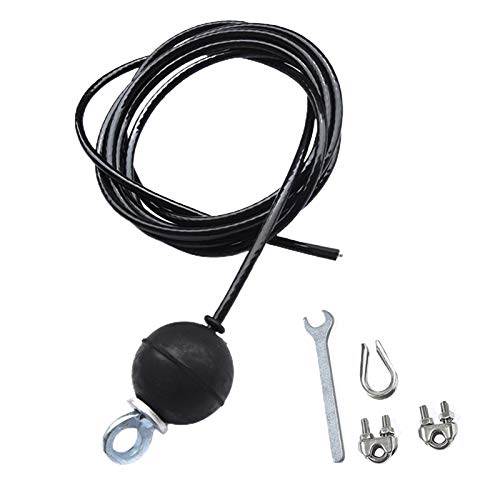 GeKLok Cable de polea de fitness, gimnasio, cable de alambre de acero, práctico cable de repuesto para máquina de polea, entrenador de fuerza de mano para tríceps (tamaño: 2 m)