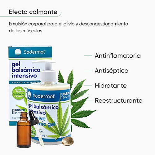 Gel crema muscular con Cannabis para dolores musculares, espalda, hombro, rodilla, lumbalgia, tendinitis fórmula antiinflamatoria con aceite de semilla cañamo