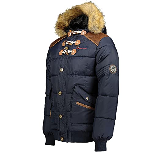 Geographical Norway Chaqueta de invierno para hombre, acolchada (Marino, L)