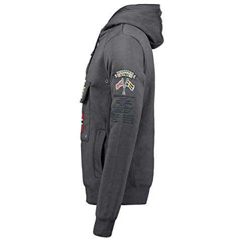 Geographical Norway - Sudadera DE Hombre GYMCLASS Gris Oscuro XL