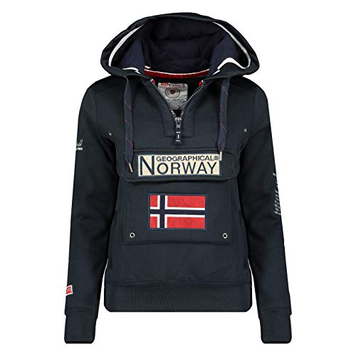 Geographical Norway-Sudadera de Mujer-GYMCLASS-Azul Marino-M