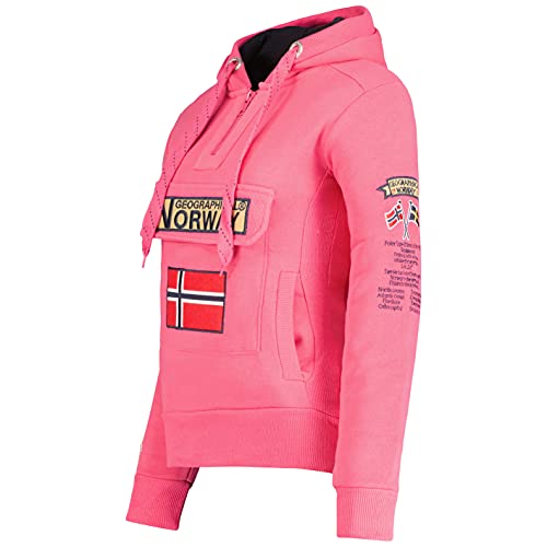 Geographical Norway - Sudadera DE Mujer GYMCLASS Rosa Llamativo L