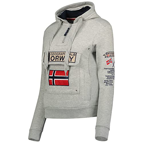 Geographical Norway Sudadera GYMCLASS DE Mujer Gris Melange Talla L