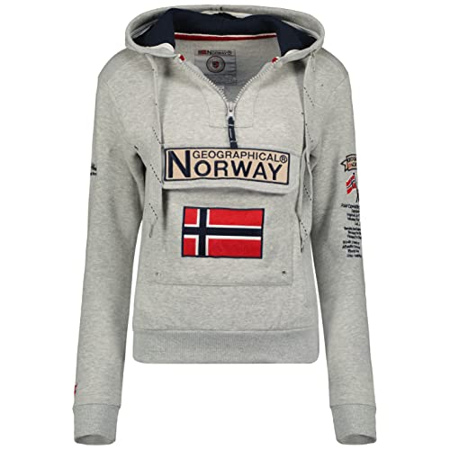 Geographical Norway Sudadera GYMCLASS DE Mujer Gris Melange Talla L