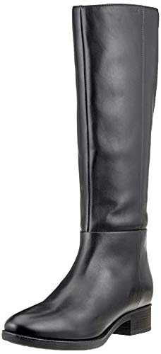 Geox D FELICITY D Botas Altas Mujer, Negro (Black C9999), 39 EU