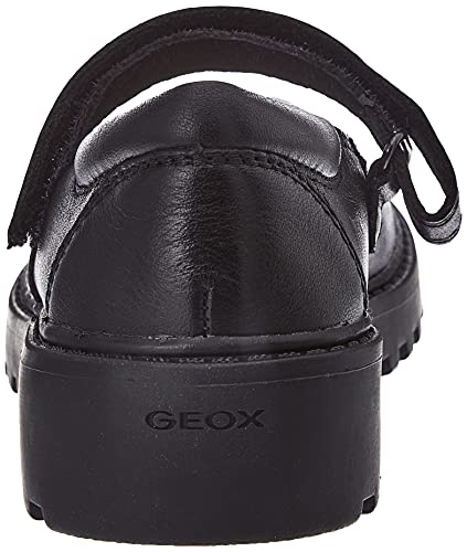 Geox J Casey Girl P, Bailarinas Niñas, Negro, 35 EU