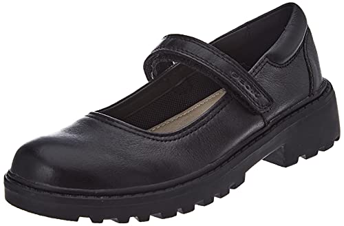 Geox J Casey Girl P, Bailarinas Niñas, Negro, 35 EU