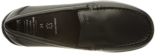 Geox J NEW FAST BOY A Mocasines Niños, Negro (Black), 35 EU