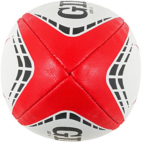 Gilbert G TR4000 Balón Rugby, Unisex Adulto, Rojo, 5