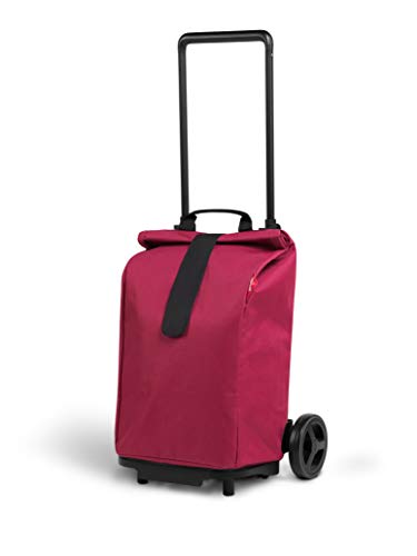 Gimi Sprinter Carro de la Compra Extensible, Bolsa 100% poliéster Impermeable, Capacidad 50L, 34,8 x 45,1 x 102,7 cm, Accaio, Violeta, Grande