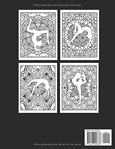 Gimnasia Coloración Mandala: Libro Para Colorear Mandala Gimnasia | Libro De Gimnasia Para Niños Y Adolescentes | Dibujos De Gimnasia Deportiva | ... - Gimnasia Ritmica | Coloración Antiestrés.