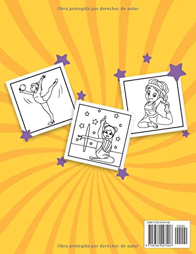 Gimnasia Libro para colorear para niños de 4 a 8 años: Libro para colorear para niñas acrobáticas│Regalo perfecto para jóvenes amantes y aficionados a los deportes activos