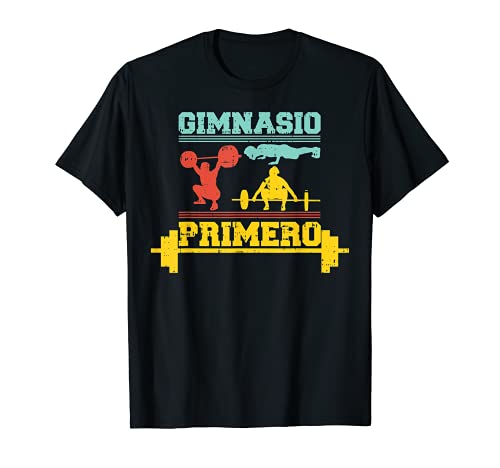 Gimnasio Primero Deporte Culturismo Crossfit Hombre Regalo Camiseta