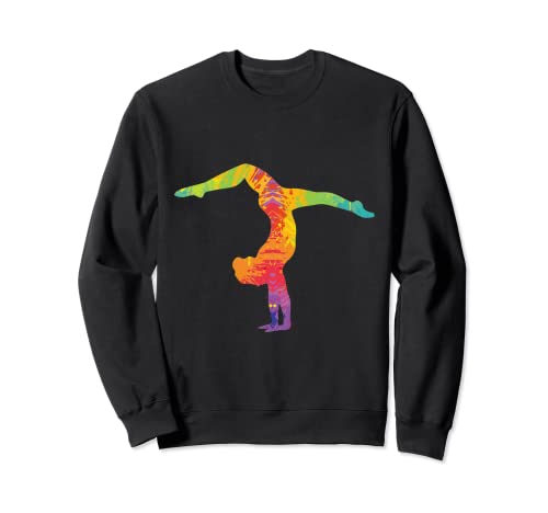 Gimnasta colorida Gimnasta Handstand flexible idea de regalo Sudadera