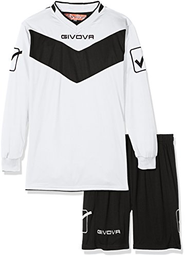 Givova, kit olimpia ml, blanco/negro, L