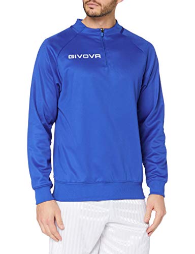 Givova Maglia Tecnica (Half Zip) 500 Sudadera, Hombre, Azul, S