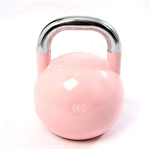 GJX Pesa Rusa Fuerza de Entrenamiento Fitness Equipo de Fitness Hierro Fundido Kettlebell Peso Recubierto Kettlebell Core Deporte Competición Kettlebells Pintura de Acero de Kettlebells, 8kg