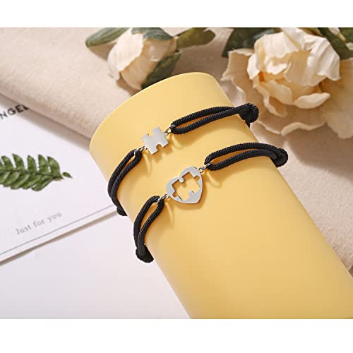 Gkmamrg Pulsera magnética para Parejas conectadas, para Hombre y Mujer