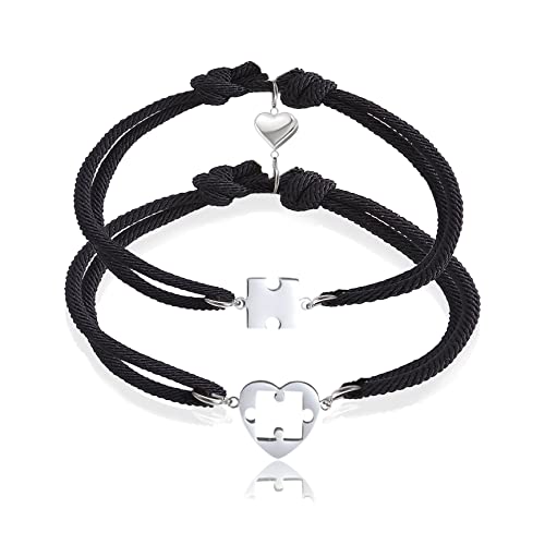 Gkmamrg Pulsera magnética para Parejas conectadas, para Hombre y Mujer