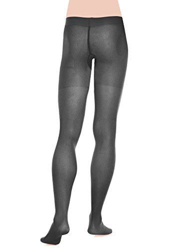 Glamory Support 40-Medias de Soporte para Hombre Leggings Deportivos, 40 DEN, Negro, XXXXL