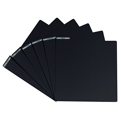 Glorious Vinyl Divider black - orden en la colección de discos, ficha para etiquetas o pegatinas