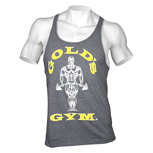 Gold´s Gym GGVST-003 Muscle Joe - Camiseta musculación para Hombre, Color Gris Medio, Talla M