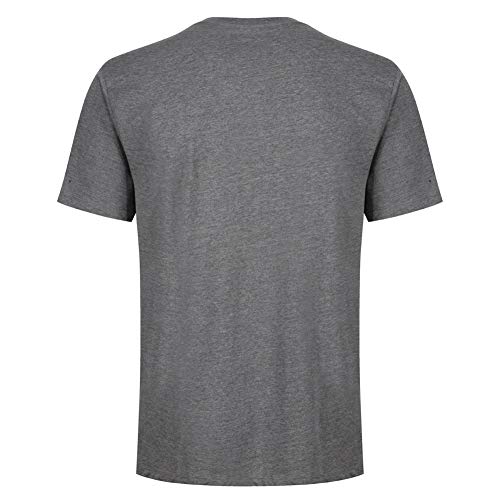 Gold's Gym Camiseta de Manga Corta para Hombre, para Entrenamiento, Fitness, Gimnasio, Deportes, Hombre, Camiseta Deportiva de Entrenamiento, GGTS002_GMTUR_XL, Gris Marl/Turquesa, XL