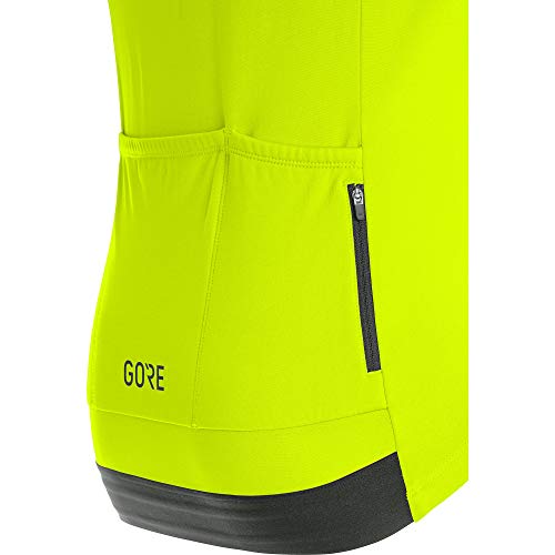 GORE WEAR Maillot térmico de ciclismo para hombre, C3, L, Amarillo neón