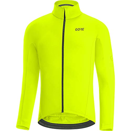 GORE WEAR Maillot térmico de ciclismo para hombre, C3, L, Amarillo neón