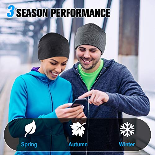 Gorro deportivo para hombre y mujer, gorro para correr, gorro funcional, gorro para correr, esquí, ciclismo, snowboard, escalada, motociclismo, exterior, resistente al viento, térmico, transpirable