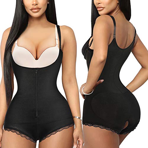 Gotoly Fajas Reductoras Adelgazantes para Mujer Corsé Underbust Lencería Moldeadora Shapewear de Control de Abdomen Bodysuit Posparto (Negro, Small)