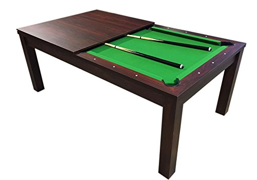 GRAFICA MA.RO SRL Mesa de Billar 7 ft Carambola con Plan de Cobertura Incluido Mod. Green Star Nuevo - Medición de 188 x 96 cm!