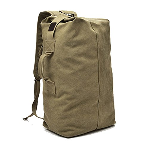 Gran capacidad de viaje escalada bolsa táctica militar mochila mujeres ejército bolsas lona cubo hombro bolsa deportes bolsa, Bronceado, Medium