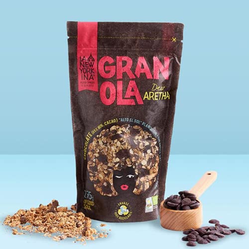 Granola Bio con Chocolate de Perú (65%) - 275 Gramos - Horneada con Aceite de Oliva Virgen Extra - Productos Naturales - Proceso 100% Artesano - Contiene Copos de Avena Integrales - La Newyorkina