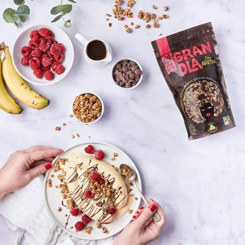 Granola Bio con Chocolate de Perú (65%) - 275 Gramos - Horneada con Aceite de Oliva Virgen Extra - Productos Naturales - Proceso 100% Artesano - Contiene Copos de Avena Integrales - La Newyorkina