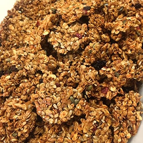 Granola sin Azúcar - 1,5 Kilos - Horneada con Crema de Cacahuete - Contiene Copos de Avena Integrales - Ingredientes Naturales - Proceso 100% Artesano - La Newyorkina