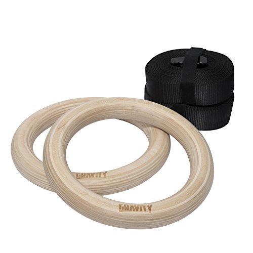 Gravity Fitness - Anillos de madera para gimnasia