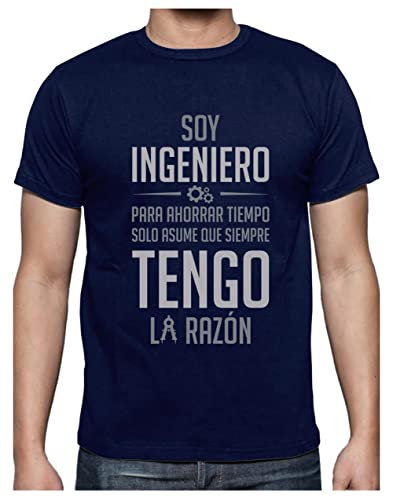 Green Turtle T-Shirts Camiseta para Hombre - Regalos para Ingenieros - Soy Ingeniero Asume Que Siempre Tengo la Razón Medium Azul Oscuro