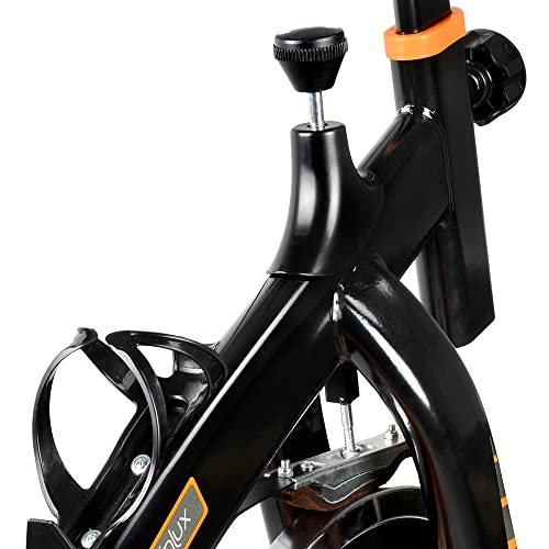 gridinlux | Trainer Alpine 5000 | Bicicleta estática Spinning | Volante Inercia 10 kg | Regulación Total de Intensidad | Pantalla LCD con pulsómetro | Fitness