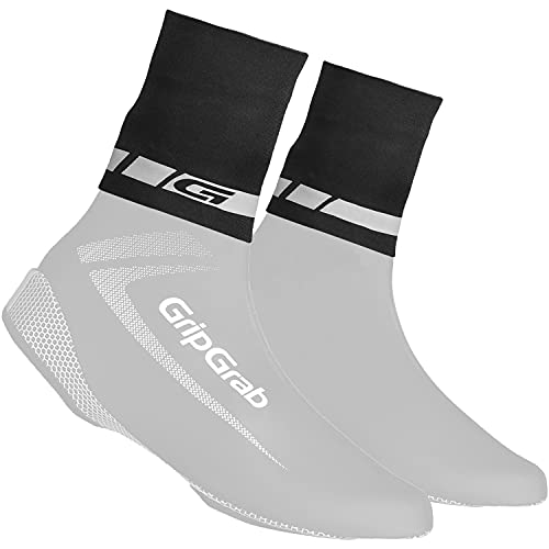 GripGrab CyclinGaiter - Calentadores Impermeables de Neopreno para la Lluvia, Negro, Small/Medium