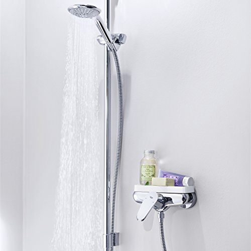 Grohe Euphoria 110 Champagne - Conjunto de ducha con barra de ducha (600 mm), tres tipos de chorro, acabado cromado (Ref. 27232001)