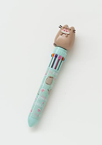 Grupo Erik Kit de papeleria Pusheen Foodie collection - Estuche escolar con material - Pack material escolar/Kit material escolar - Set papeleria Pusheen - Producto con licencia oficial, KPGE001