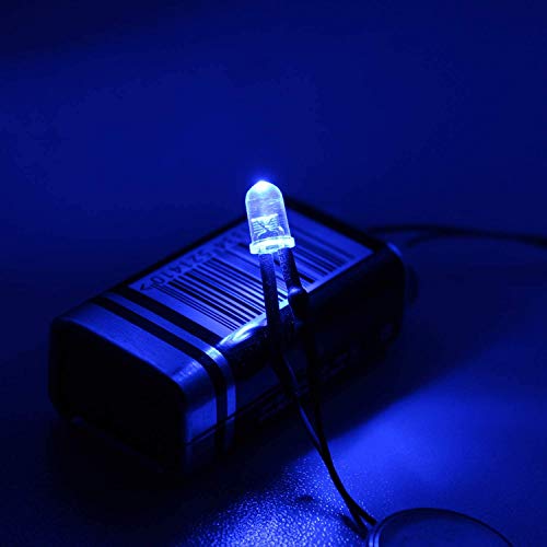 GTIWUNG 60Pcs 3mm Luces LED de Diodo 12V DC Pre Wired LED Diodos Emisores de Luz Lámpara, con Cables de 20cm + 60Pcs 3mm Plástico Soporte de LED Clip Montaje para DIY Coche Barco Juguetes Partes