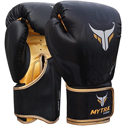 Guantes de boxeo Mytra Fusion (Black, 16-oz)