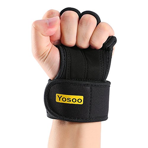 Guantes de Neopreno para crossfit y gimnasio, ideales para tu ejercitación diaria (WOD), dominadas, entrenamiento con pesa rusa y levantamiento de pesas, con protección para evitar callos y antisudor