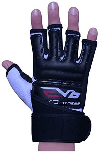 Guantes EVO de Combate de Cuerpo de Cuero y Gel - MMA Guantes de Boxeo, Artes Marciales - Grande