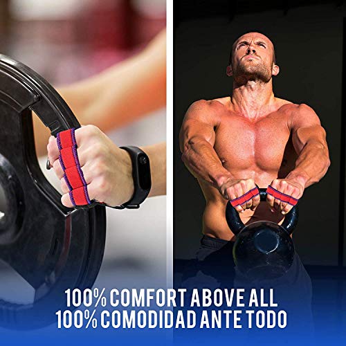 Guantillas Guantes Gimnasio Hombre Mujer Gym Fitness Antideslizante Levantamiento Agarre Pesas Manoplas Entrenamiento Dominadas - Callera Lavable Higienica Anti Olor Grip Pads Crossfit Transpirable