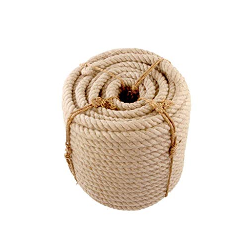 Guita YINUO Cuerda de cáñamo for Exteriores Cuerda de cáñamo for Exteriores - 26 mm / 30 mm, 5-10 m, Cuerdas de Yute Guita Cordón de cáñamo Natural Rústico Country Craft DIY Accesorios Hechos a Mano